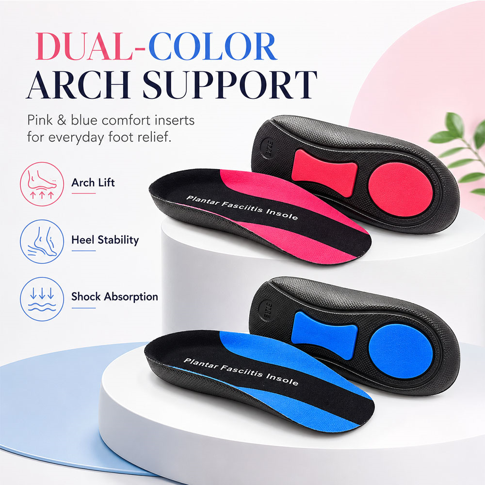 Women'S Shoes For Plantar Fasciitis - 1-2 Pairs Arch Support Insoles Absorption