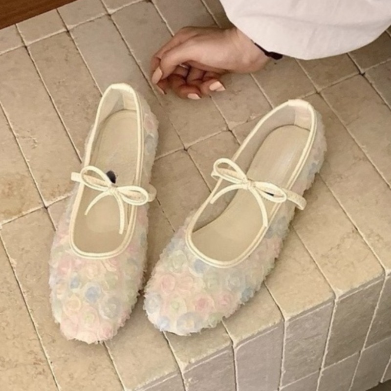 Women'S Shoes Popular - Gentle New Chinese Rose Mesh Mary