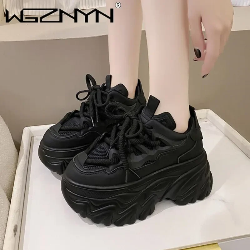 Women Shoes Qc - 8.5CM New High Platform Sneakers Women