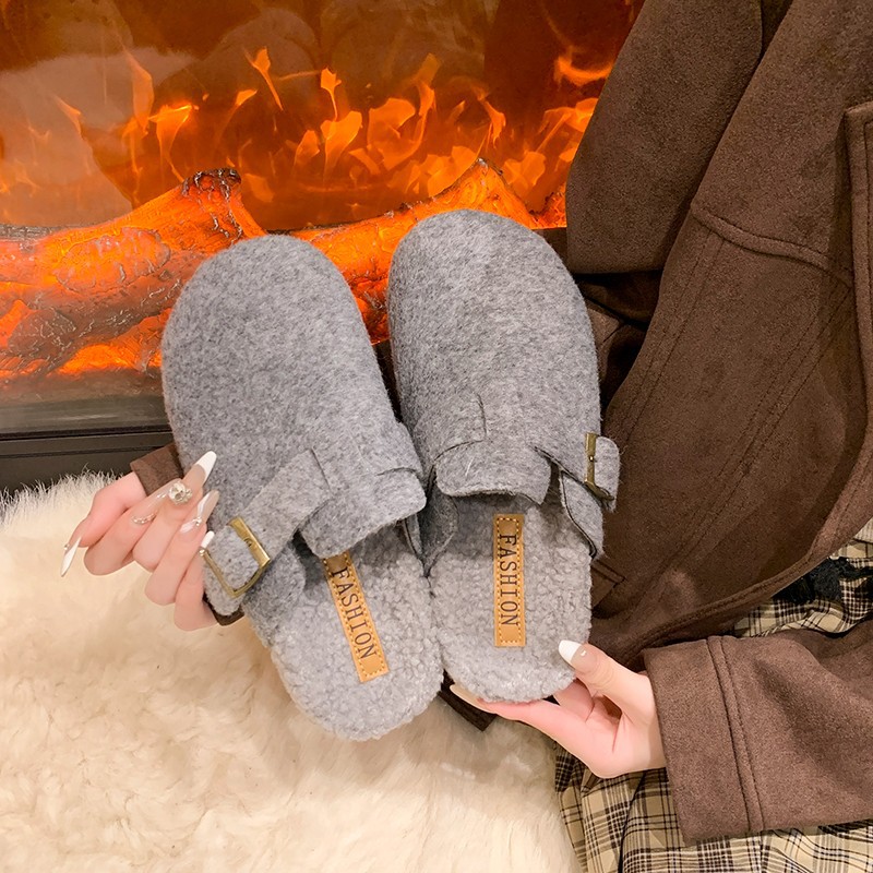 Women Shoes Mules - 2025 Women's Winter Mule Slippers Fashion