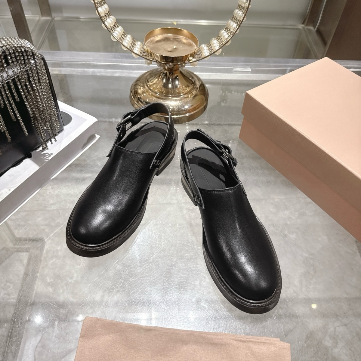 Ankle Strap Heels - 2026 High Quality Round Head Riveted
