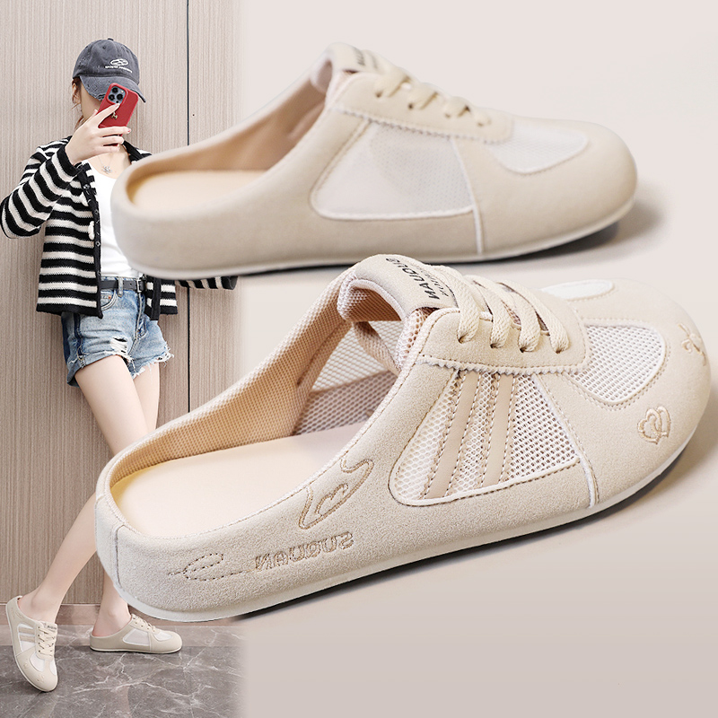 Women Korean Style Closed Toe  - Women Shoes Mules ulasan dan harga