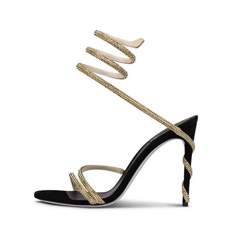 Eilyken Fashion Crystal Stilet - Ankle Strap Heels ulasan dan harga