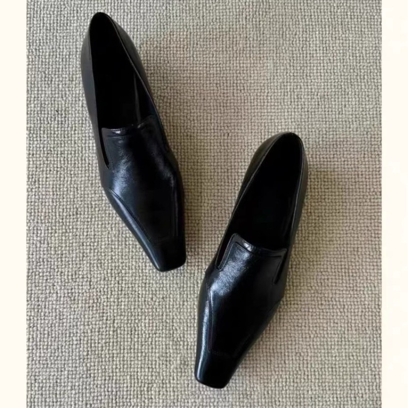 Retro Square Toe Deep Mouth Sl - Women Shoes With Heels ulasan dan harga