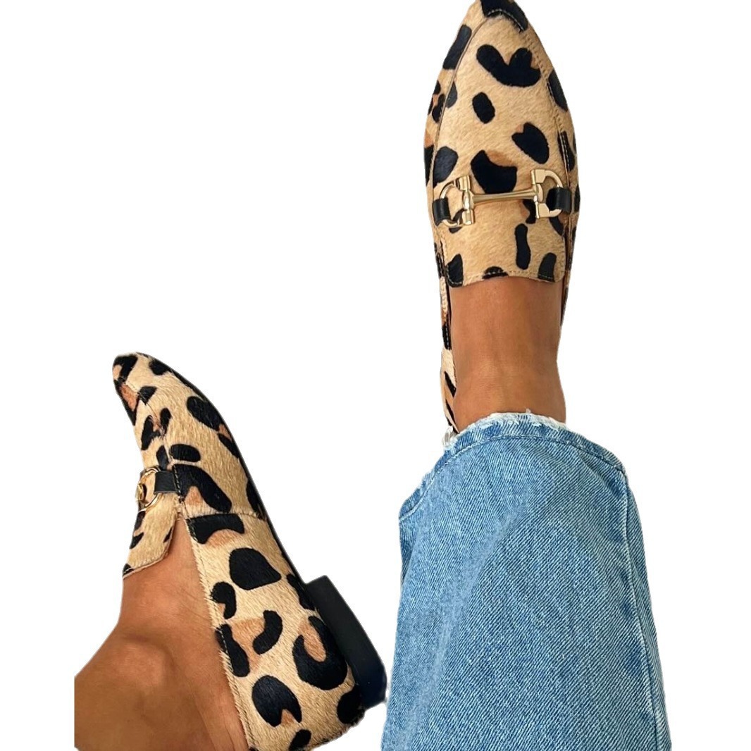 Large Size 40-43 Leopard Print - Women Shoes Mules ulasan dan harga