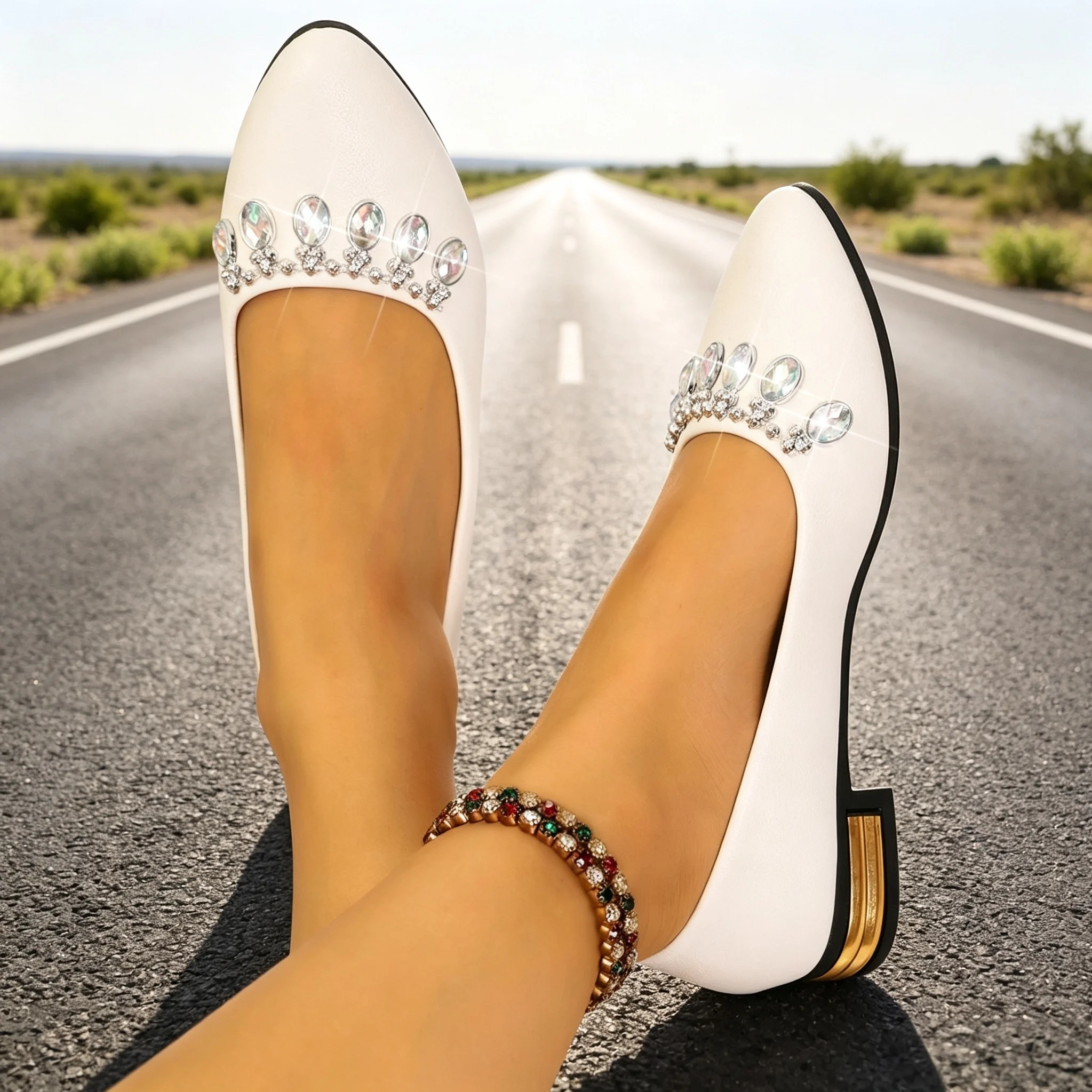 Women Flats Pointed Toe Ballet - Women'S Shoes Popular ulasan dan harga