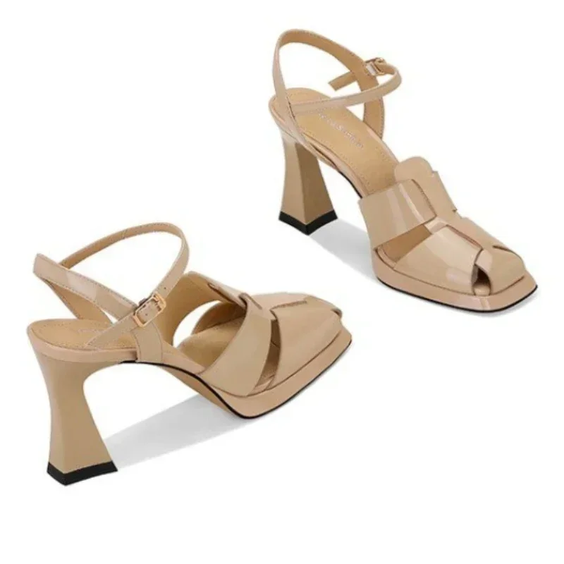 Women's High Heel Sandals Fash - Ankle Strap Heels ulasan dan harga