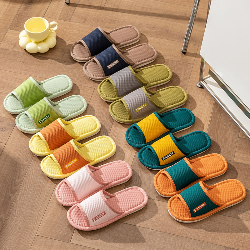 Waffle Linen Slippers Women Me - Women Shoes Mules ulasan dan harga