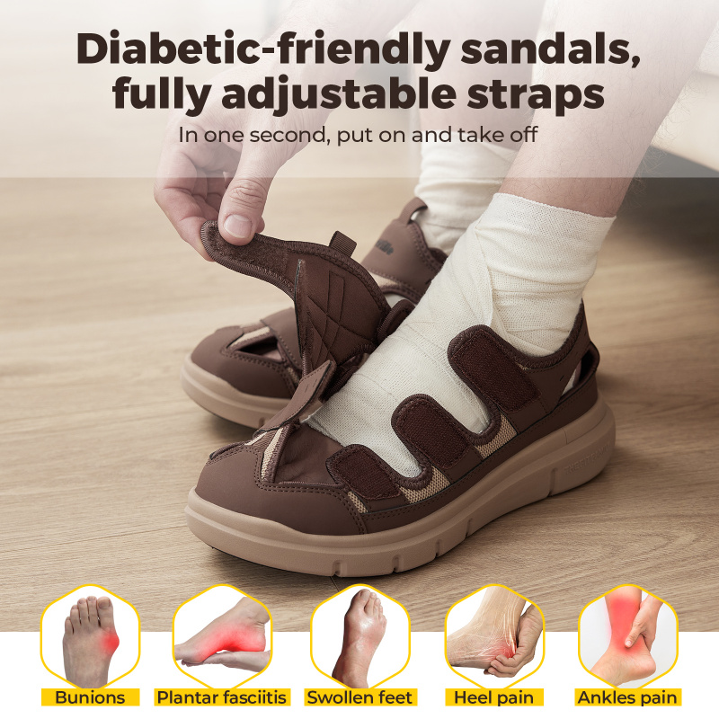 Summer Men'S Sandals Widened D - Women'S Shoes For Plantar Fasciitis ulasan dan harga